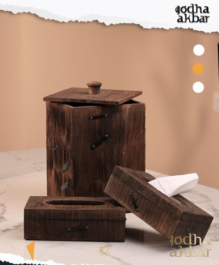 سلة مهملات مع بكيتين محارم (AFRICANO 13/14)