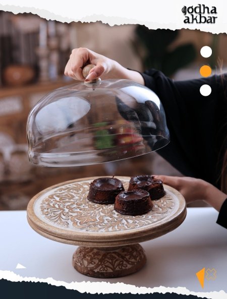 Rafeef 8 مضيفة مع غطاء زجاجي
