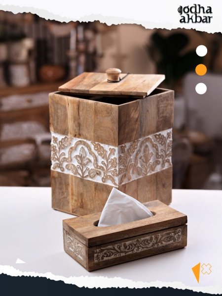 Rafeef 25 طقم سلة وباكيت محارم